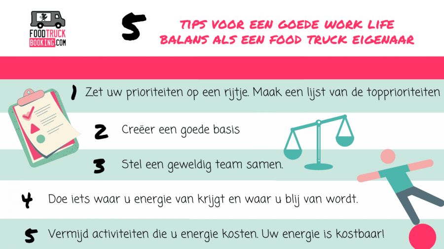 Hoe u als FoodTruck eigenaar een goede Work-Life Balans kunt behouden